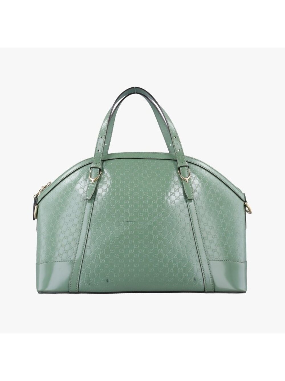 Gucci Micro Guccissima Green Patent Handbag